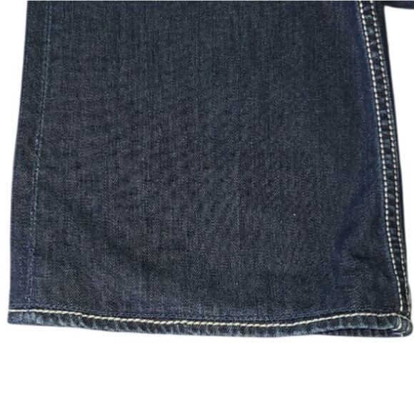 BKE Tyler Jeans Men’s 31x29 Straight Leg Blue Dark Wash Altered Hem Casual Denim - Picture 6 of 12